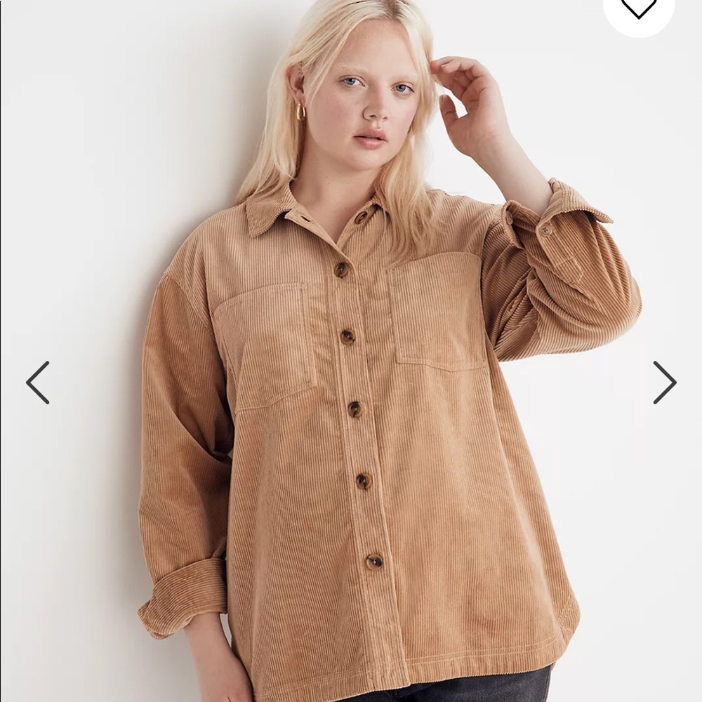 Madewell Corduroy Kentwood Oversized Shirt-Jacket